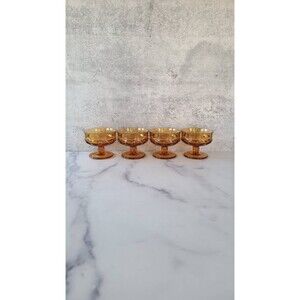Orange Kings Crown Thumbprint Dessert Glasses